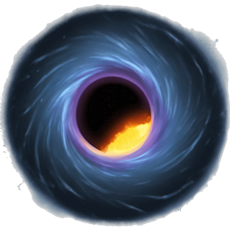 Black hole with accretion disc emoji