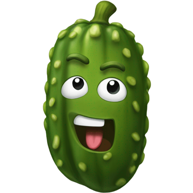 A pickle emoji