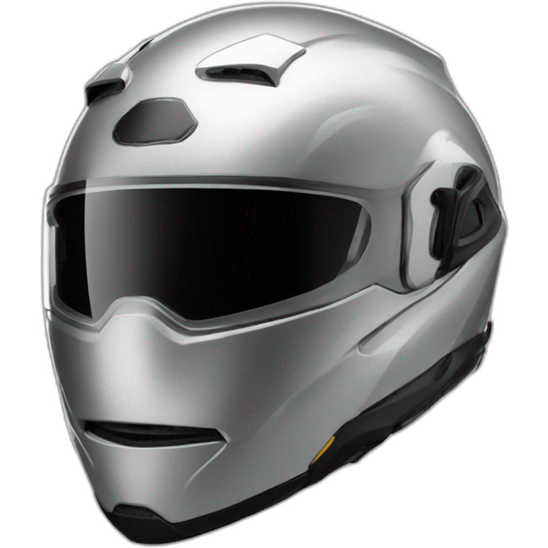 ultra shiny motorcycle helmet emoji