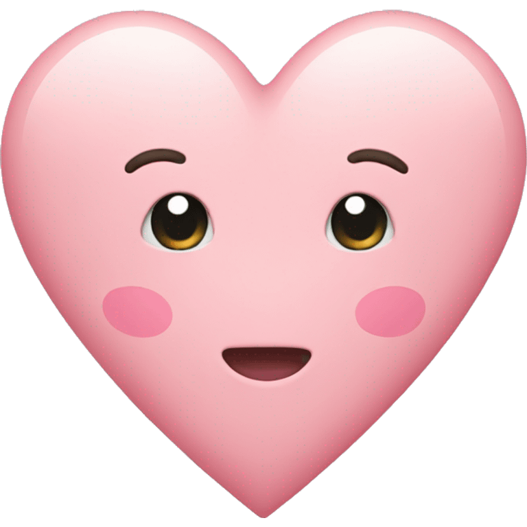 Pastel pink heart emoji