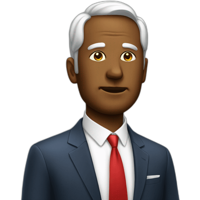 politician head with jam under neck emoji