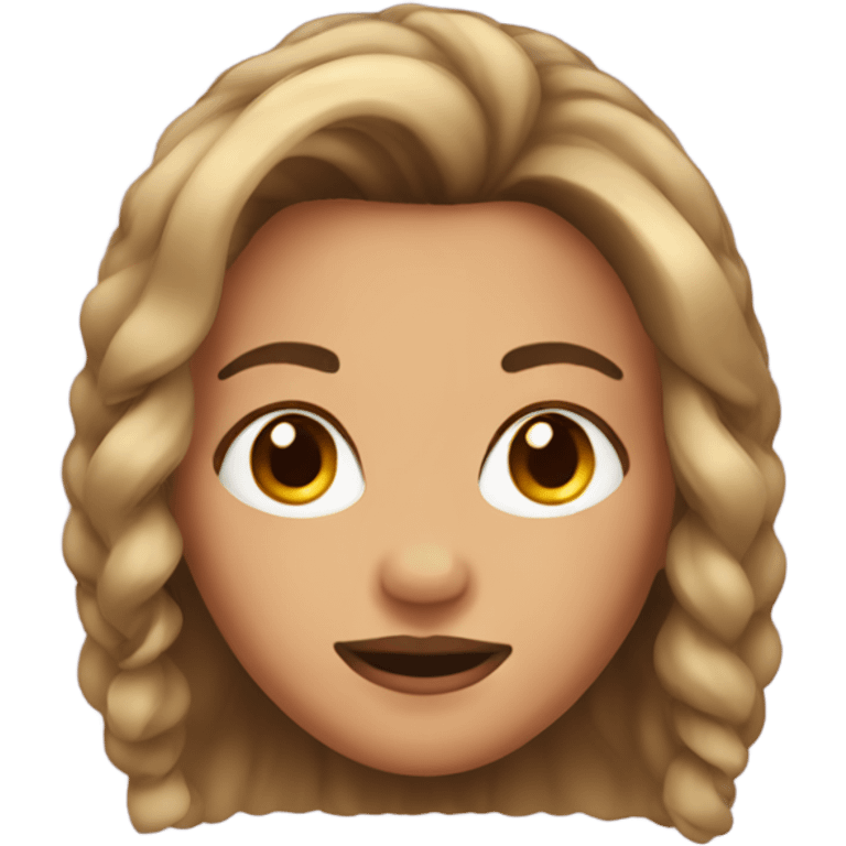 Woman front hair emoji