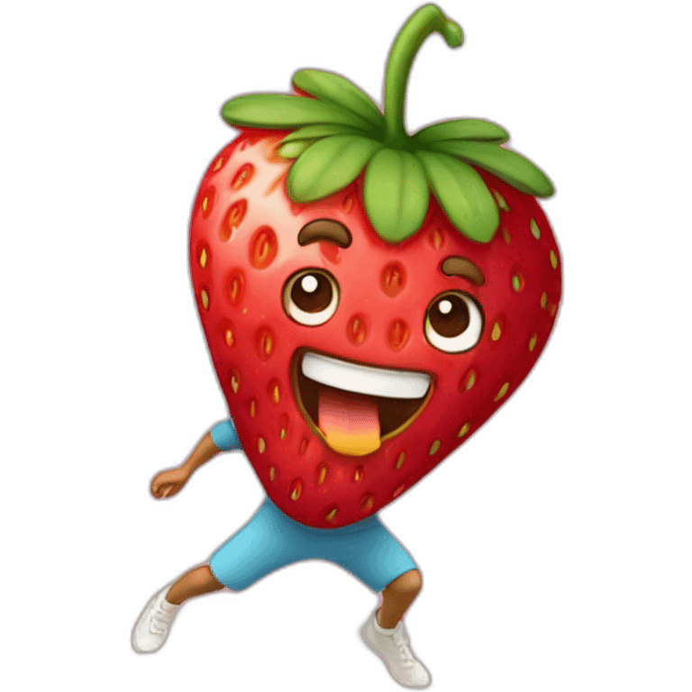 strawberry hoolalooping  emoji