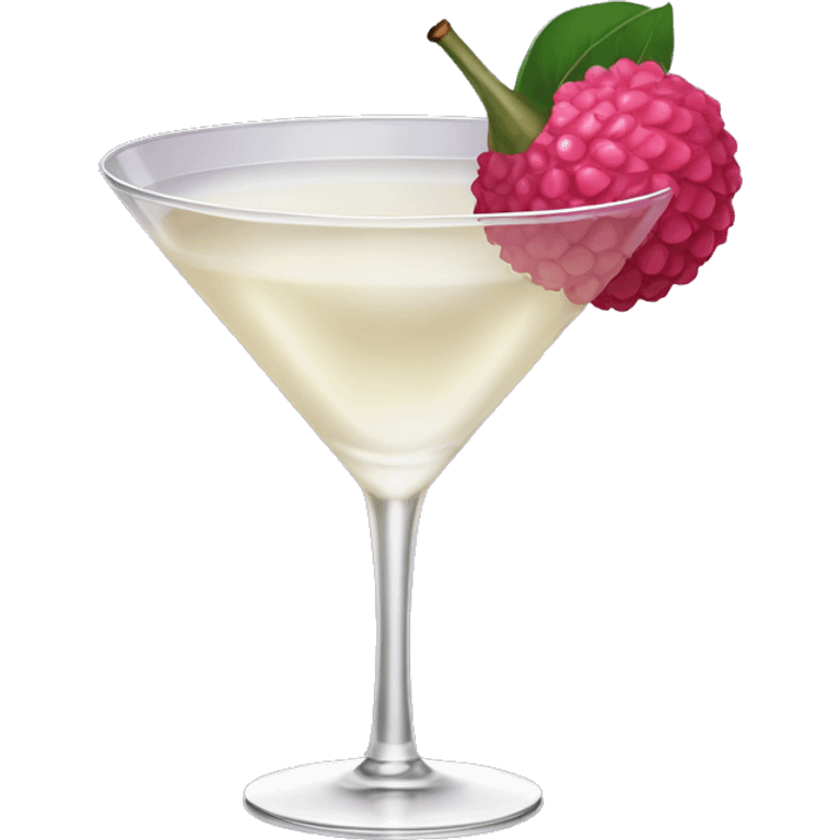 Fancy lychee martini emoji