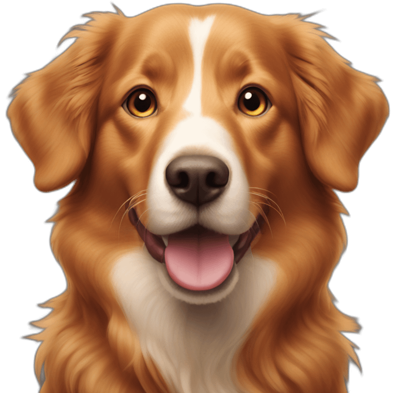 amos the red duck tolling retriever emoji