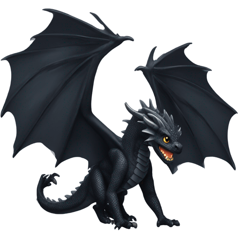 Black dragon emoji