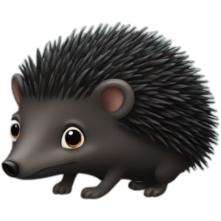 Black Hedgehog  emoji