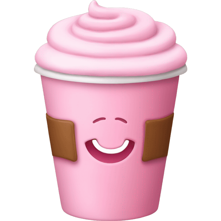 Pink latte emoji