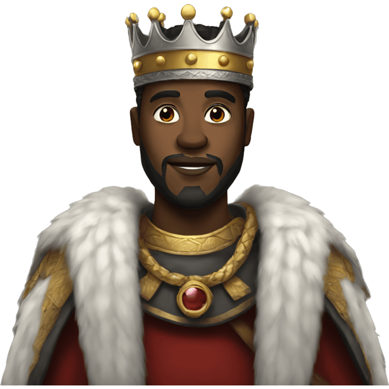 Black king emoji