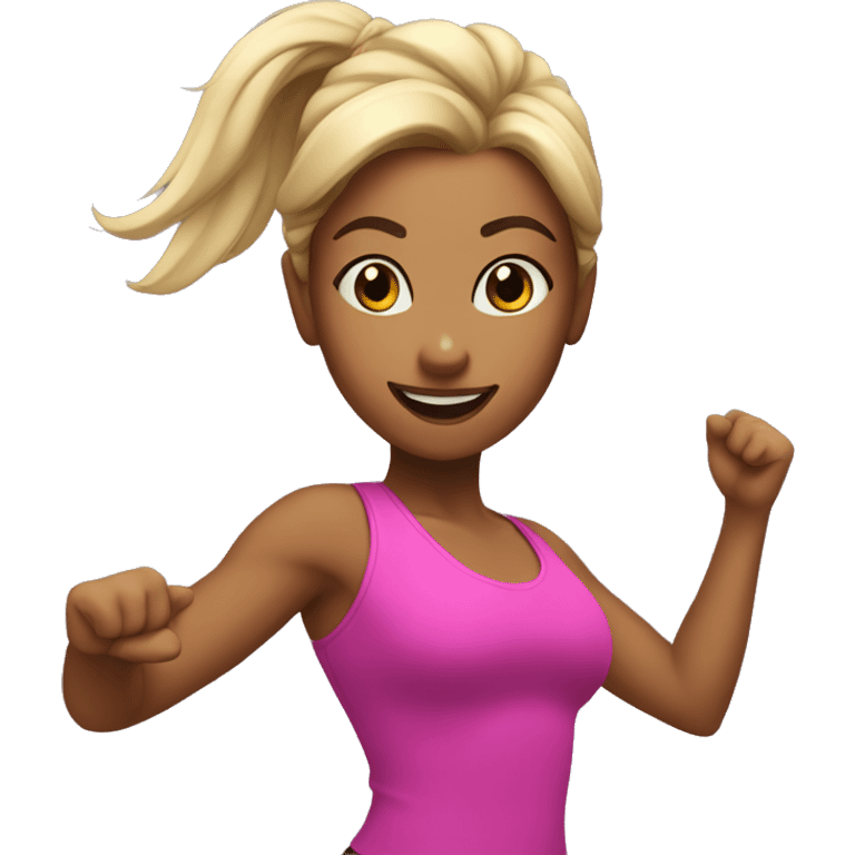 Dance fitness girl emoji