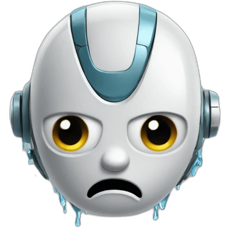 robot crying emoji