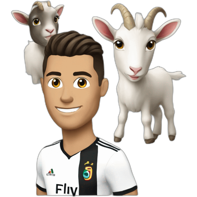 Cr7 avec goat emoji