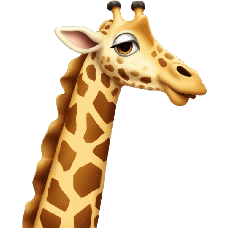 giraffe slippery emoji