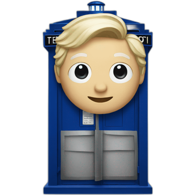 Blue Tardis emoji