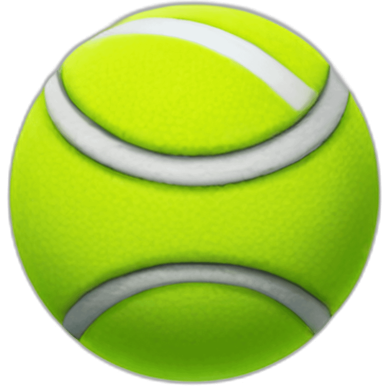 Tennisball with a face emoji