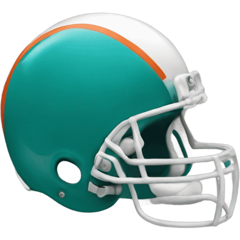 Miami dolphins helmet  emoji