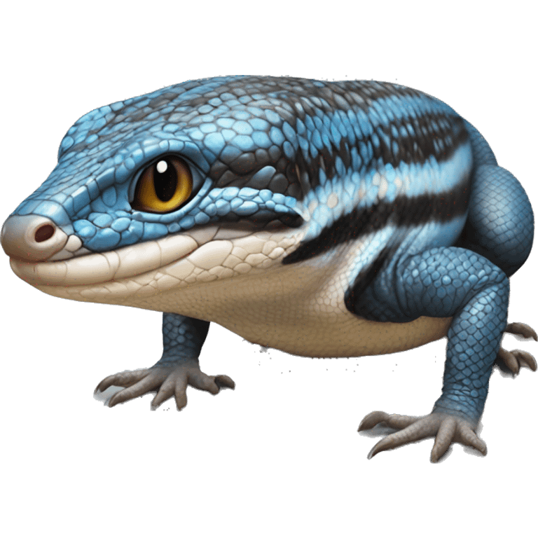 realistic blue tongue skink lizard fullbody emoji