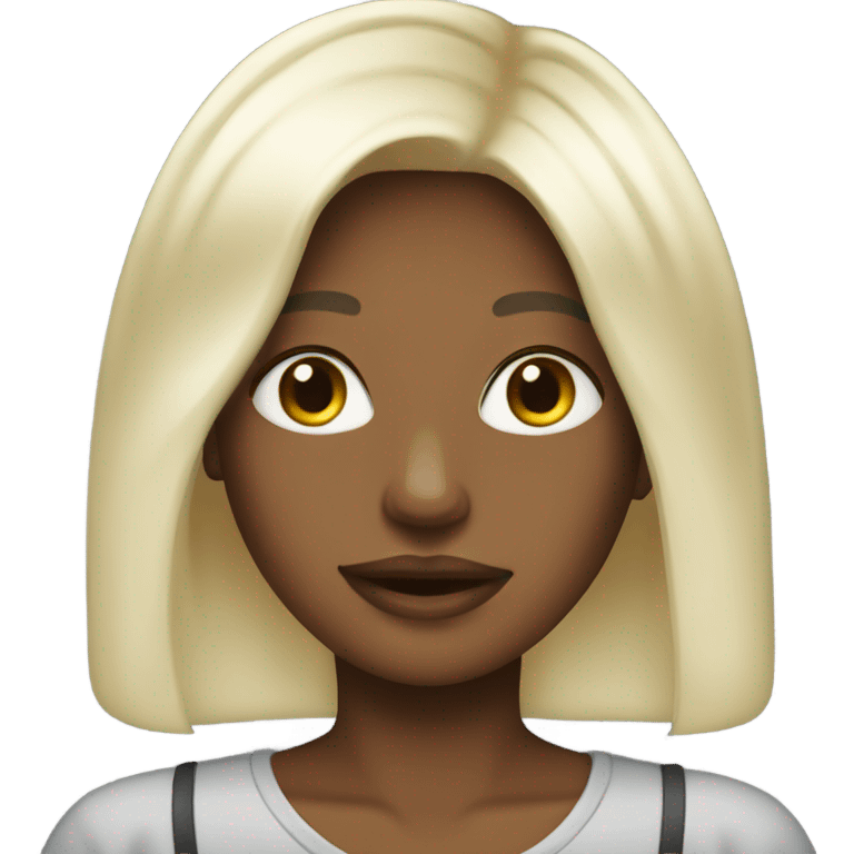 Platinum blond hair emoji  emoji