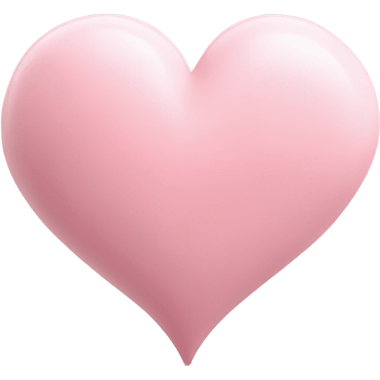 Pastel pink heart  emoji