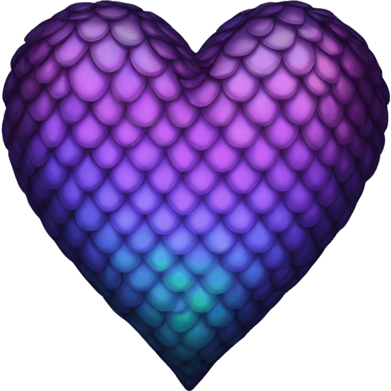 dark iridescent scale heart emoji