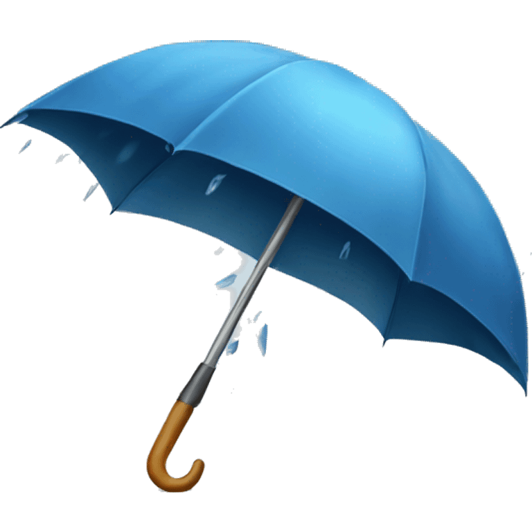 open umbrella with knives rain emoji