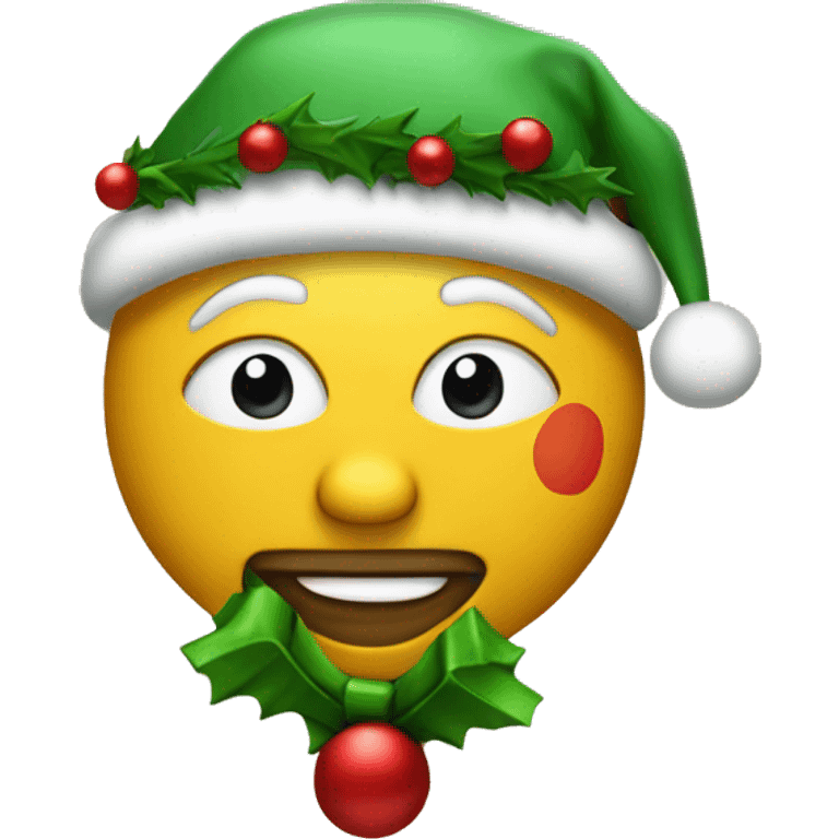 Christmas talking with an A on it emoji