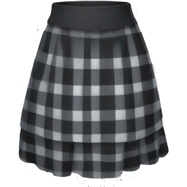 ghotic plaid skirt emoji