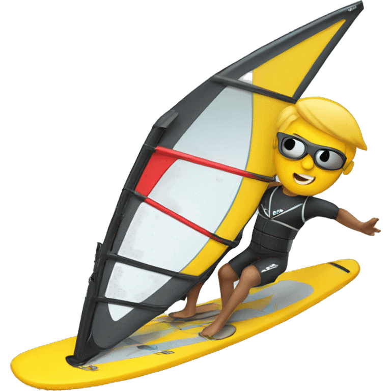 Windsurf on wave emoji