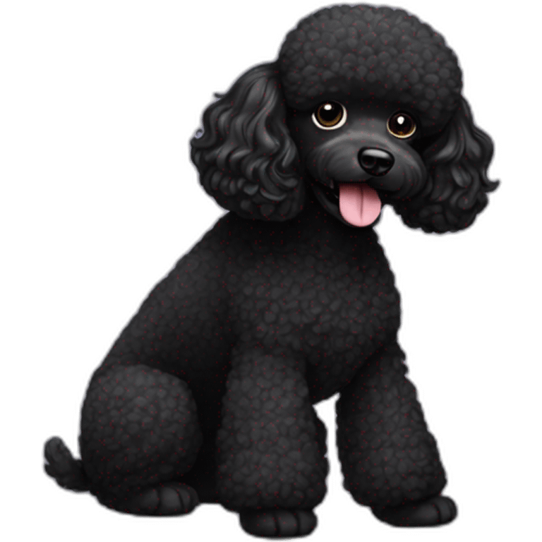 black poodle  emoji