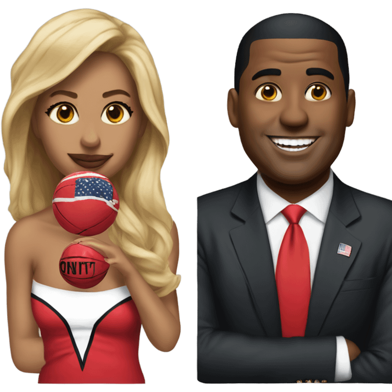 Jordan love and Trump  emoji