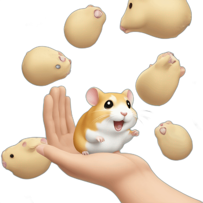 hamster victory hand emoji