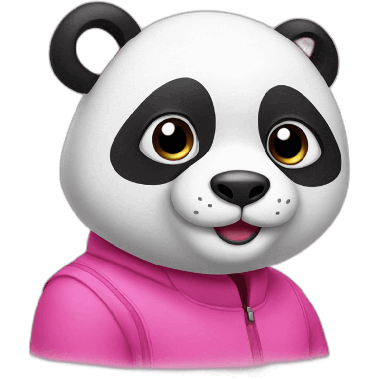 Pink panda emoji