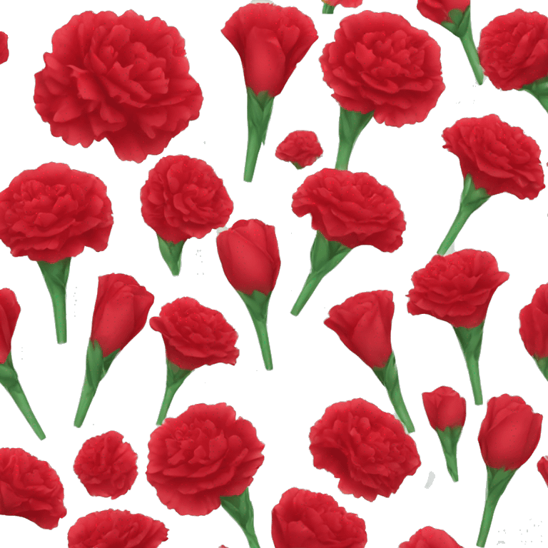 Red carnation  emoji