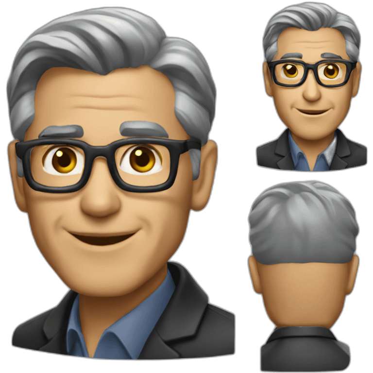 George Clooney scientist emoji