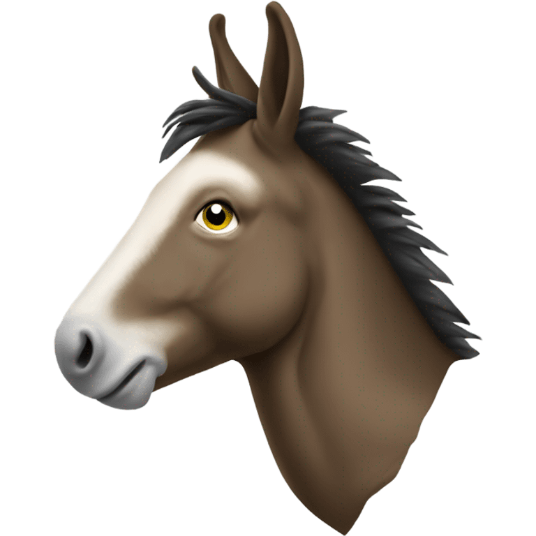 half donald trump half donkey emoji