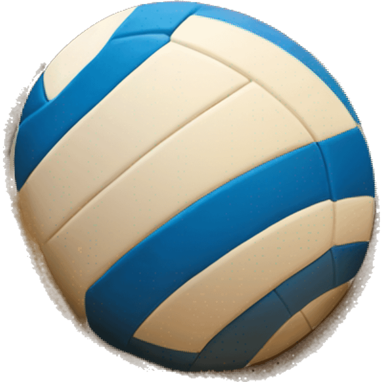 volleyball ball in sand emoji