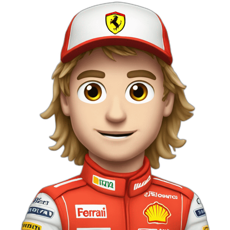 Max Verstappen with Ferrari emoji