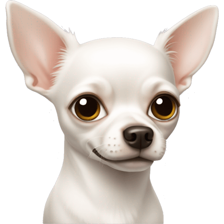 White chihuahua  emoji