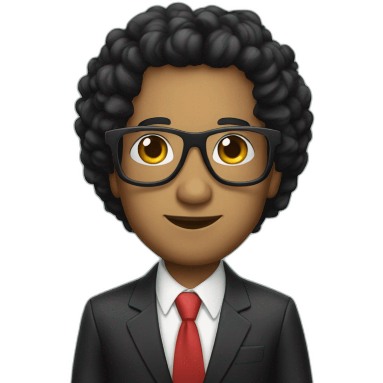 Tax increase glasses president Black hair emoji