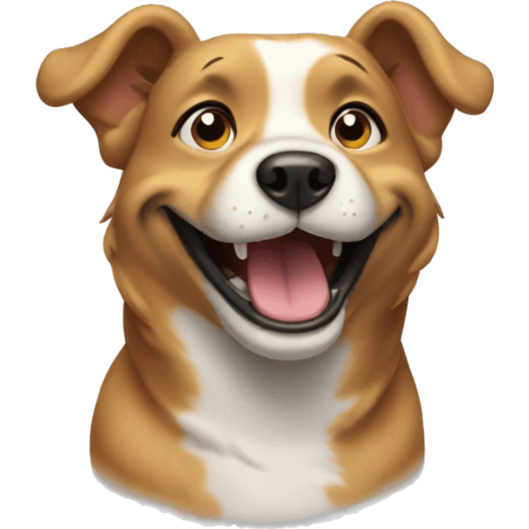 Dog smiling emoji