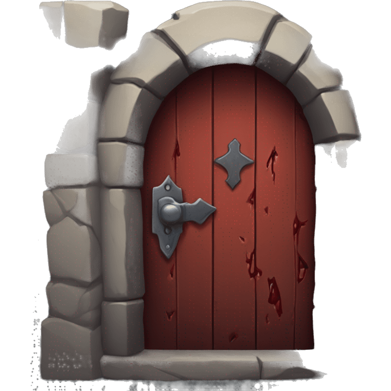 Bloody Dungeon Door with stone trim emoji