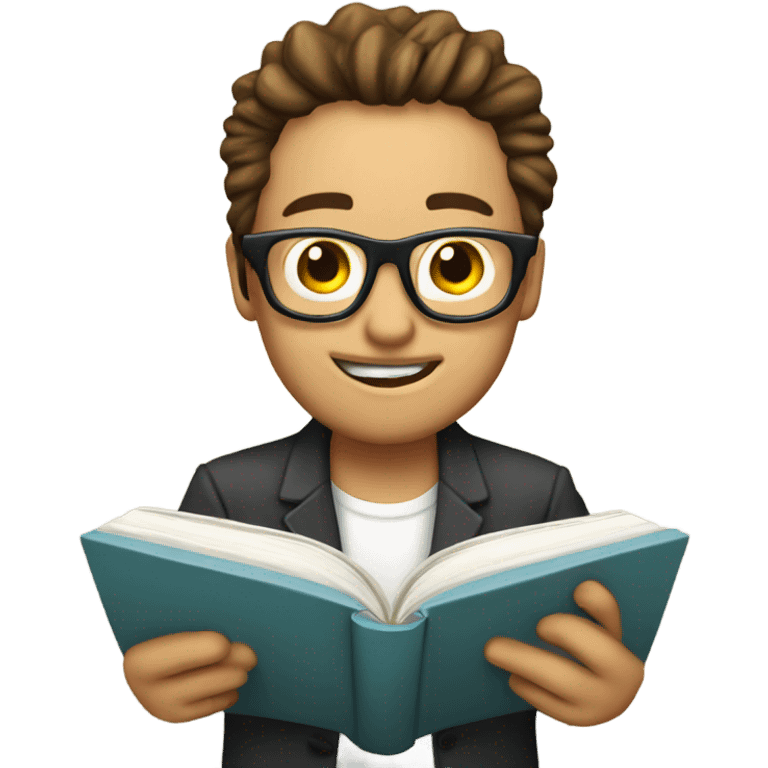 Libro con impacto emoji