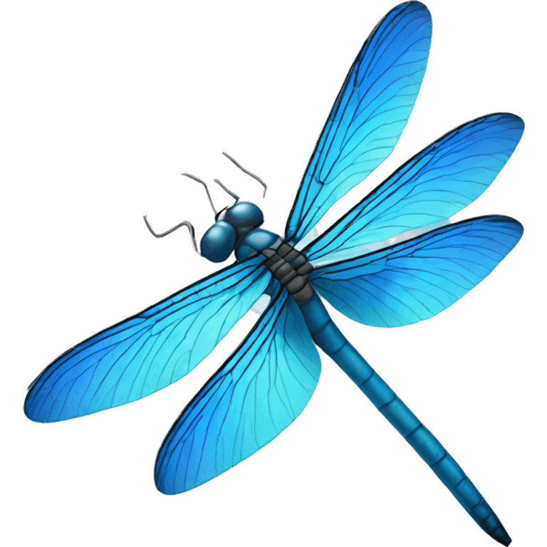 blue dragonfly emoji