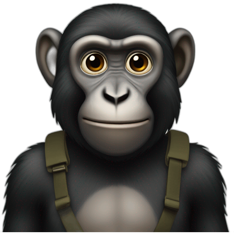 black monkey emoji