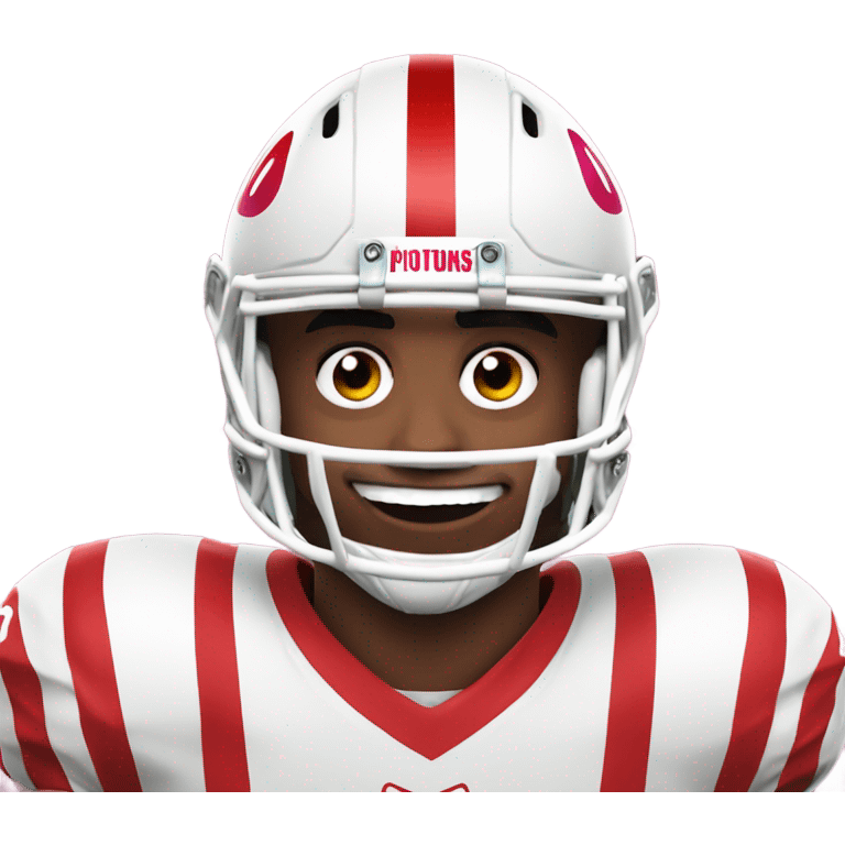 jalen hurts uniform on with clown makeup emoji