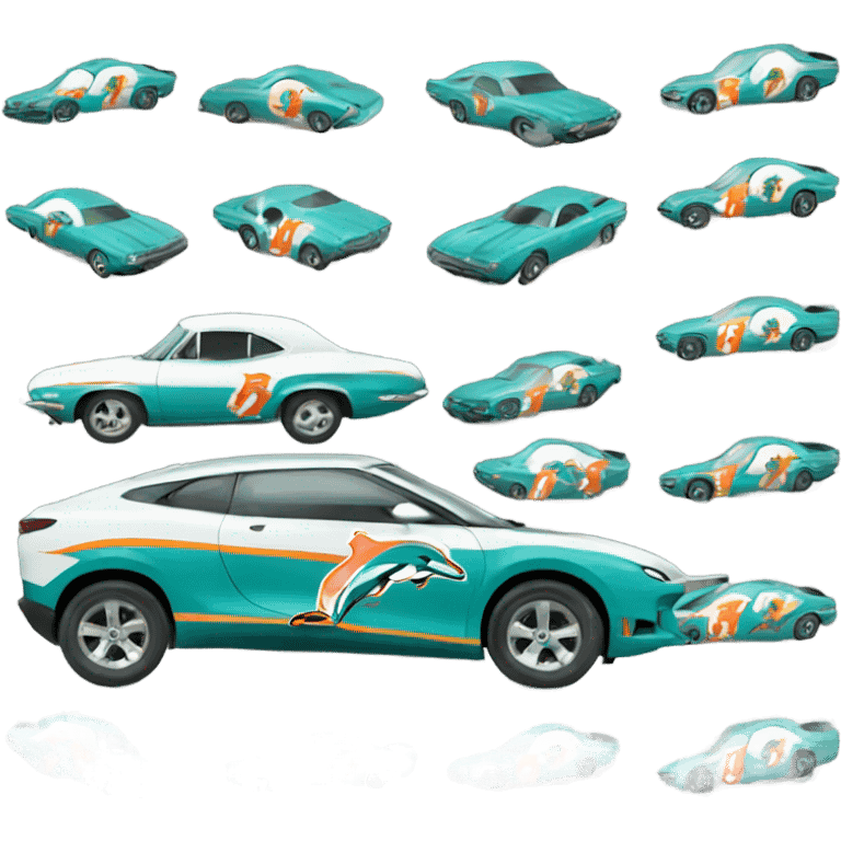 Miami dolphins car emoji