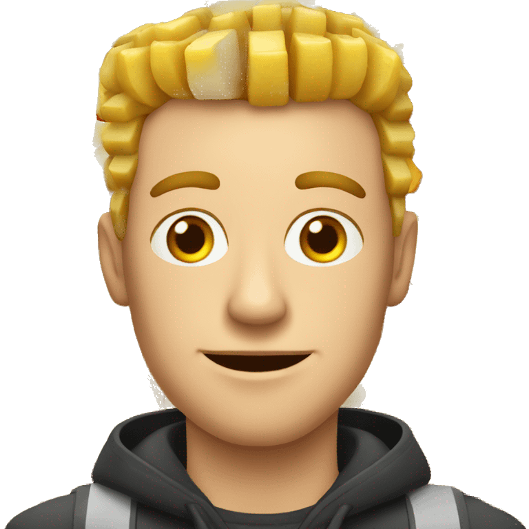 Belgian guy with French fries emoji