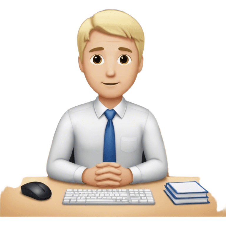 dad with blond office  emoji