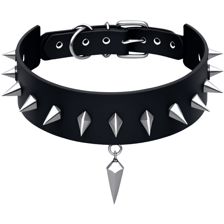  goth spike choker collar emoji