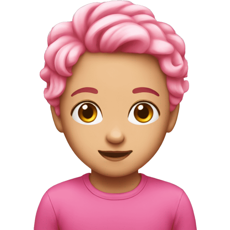 Pink cute emoji